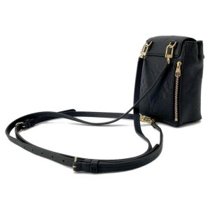 LOUIS VUITTON ダミエ アンフィニ アンブレイユ ショルダーバッグ レザー ブルー N41354 LV 80596