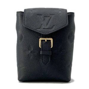 LOUIS VUITTON ダミエ アンフィニ アンブレイユ ショルダーバッグ レザー ブルー N41354 LV 80596